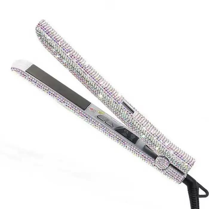 Fer à lisser strass fer plat LCD affichage plaque de titane chapinha extreme 480F professionnel planchas para el cabello