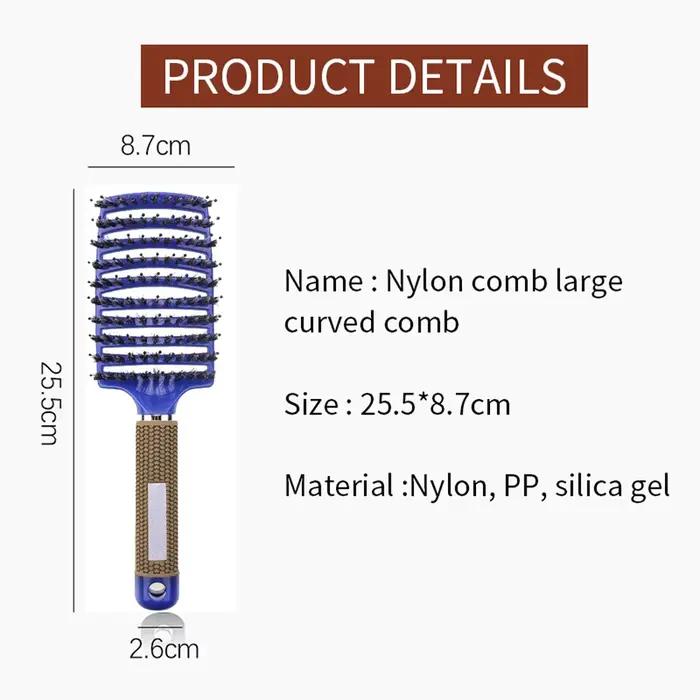 Brosse à cheveux en nylon pour femmes