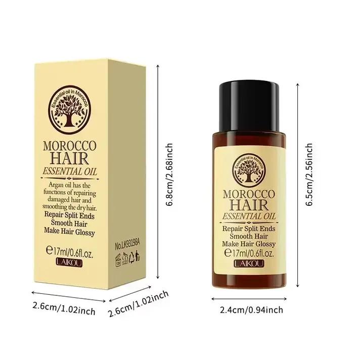 Huile essentielle d'argan pure marocaine pour les types de cheveux secs