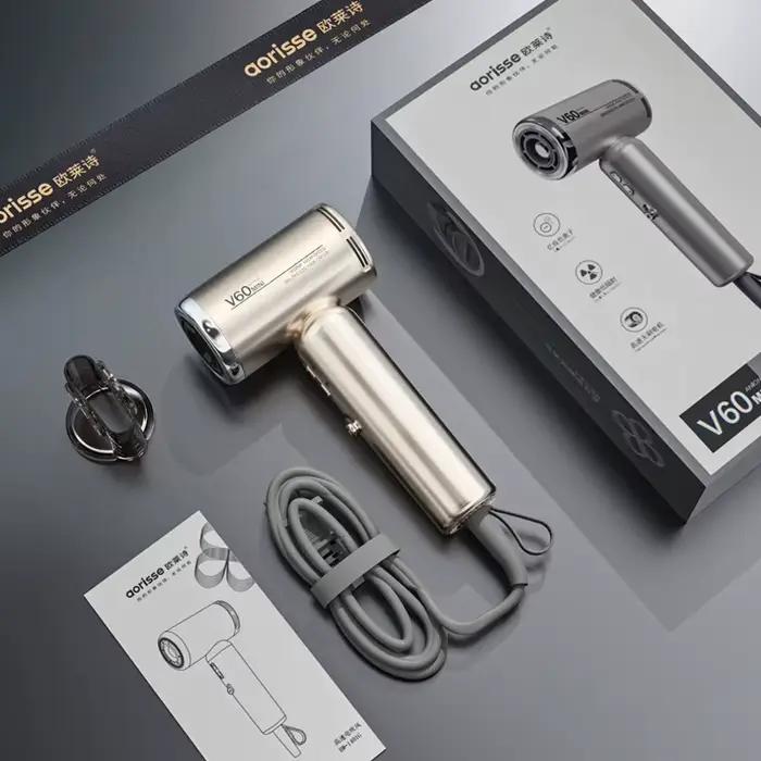 Mini sèche-cheveux haute vitesse avec forte puissance de ventilation