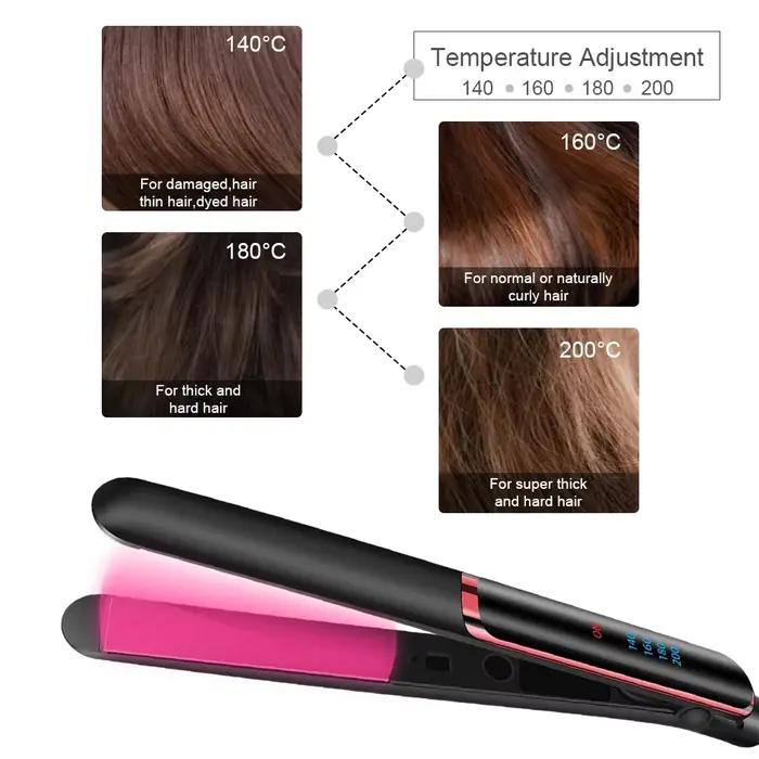 Lisseur de cheveux professionnel 2 en 1