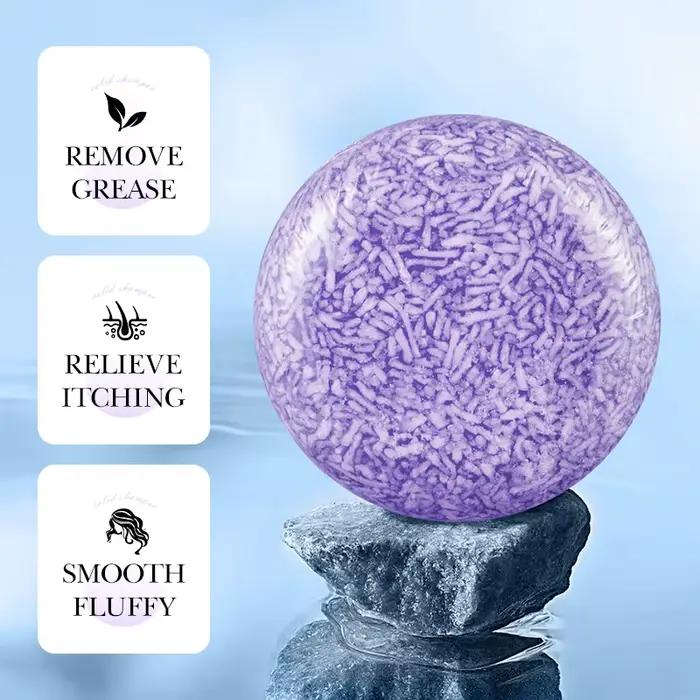 SADOER Savon Solide Capillaire à la Lavande – Shampooing Anti-Croûtes et Séborégulateur pour Cheveux Secs et Abîmés –