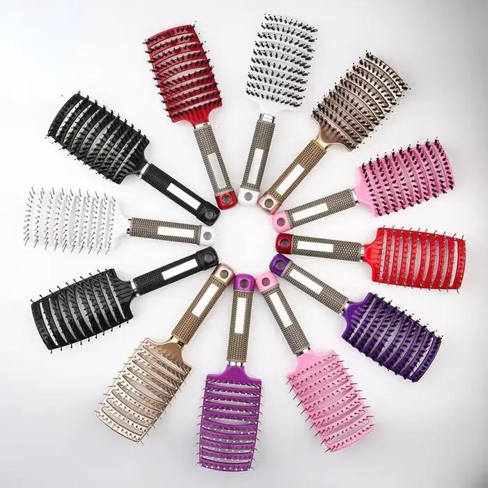 Brosse à cheveux en poils et Nylon pour femmes