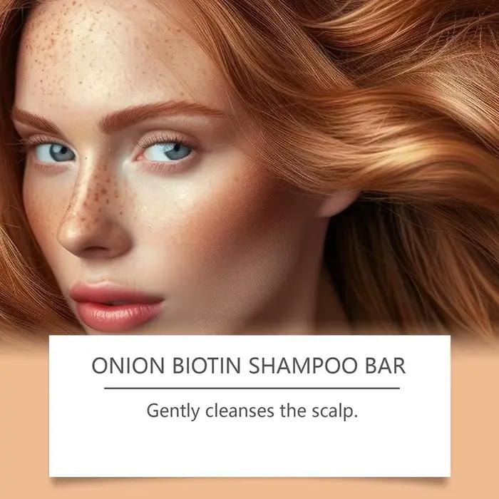 Shampoing à la biotine à l'oignon