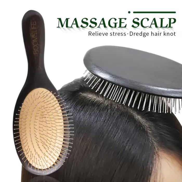 Brosse à cheveux en acier pour femmes