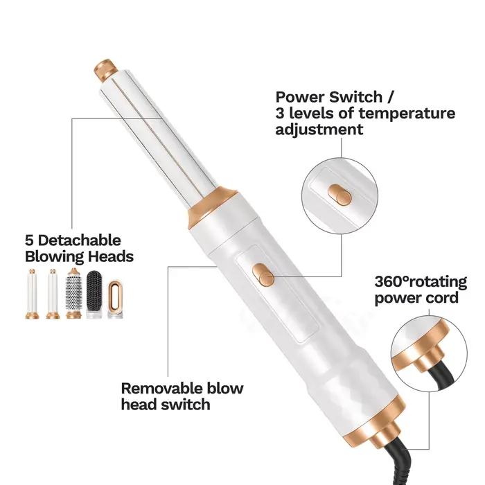UKLISS Airstyler Pro Ensemble de sèche-cheveux 5 en 1
