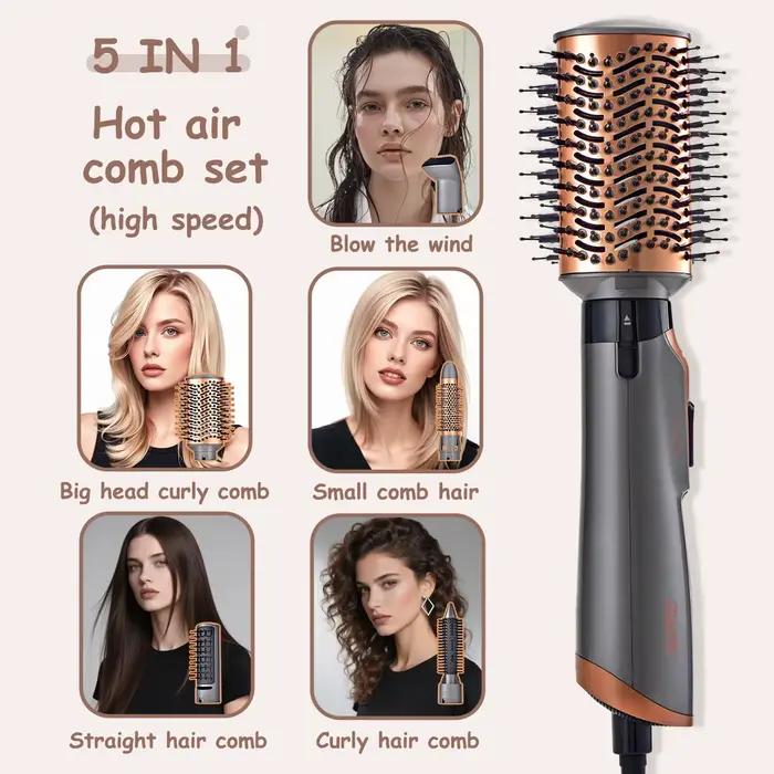 Sèche-cheveux multifonctionnel 5 en 1 pour des ondulations volumineuses