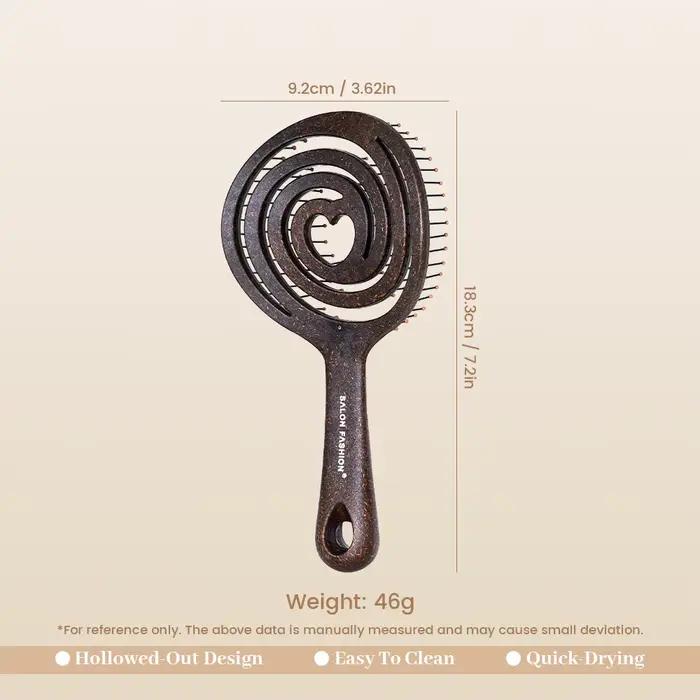 Brosse à cheveux en poils de sanglier