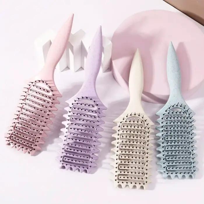 Brosse coiffante pour boucles - Peigne de massage creux