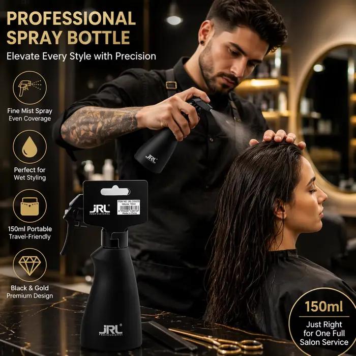Bouteille de pulvérisation à brume continue JRL pour cheveux, pulvérisateur d'eau ultra fin pour barbier, styliste, outil de coiffure de salon, anti-fuite