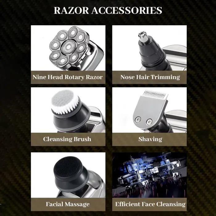 Têtes de rasoir électriques remplaçables 3D 4D 5D 6D 7D 8D 9D | Tondeuse nez