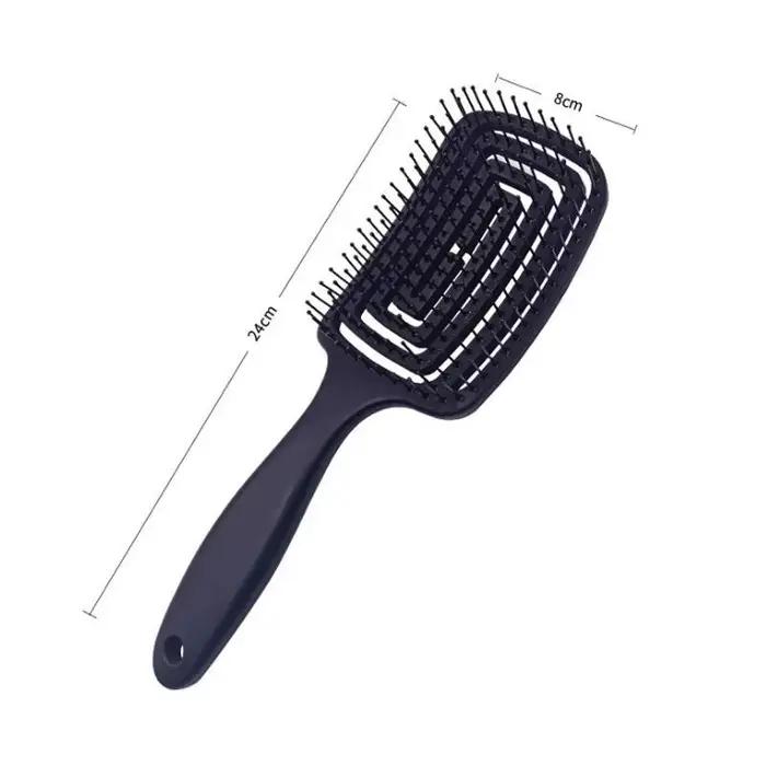 Brosse démêlante incurvée ajourée