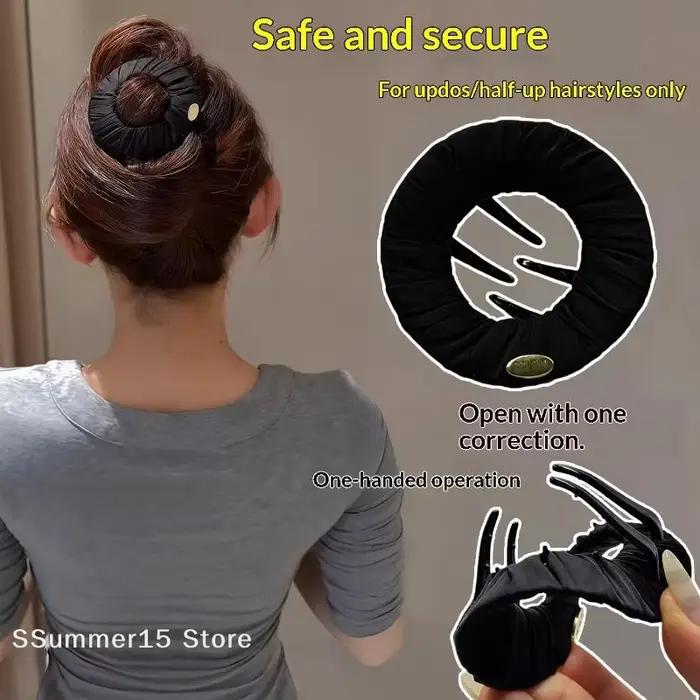 【R】Pince à cheveux créative en forme de crêpe