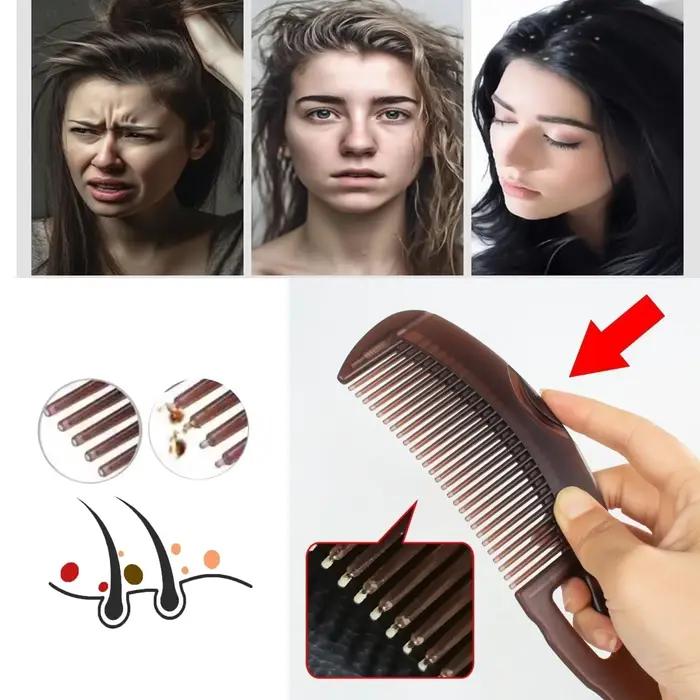 Peigne anti-pelliculaire pour cuir chevelu