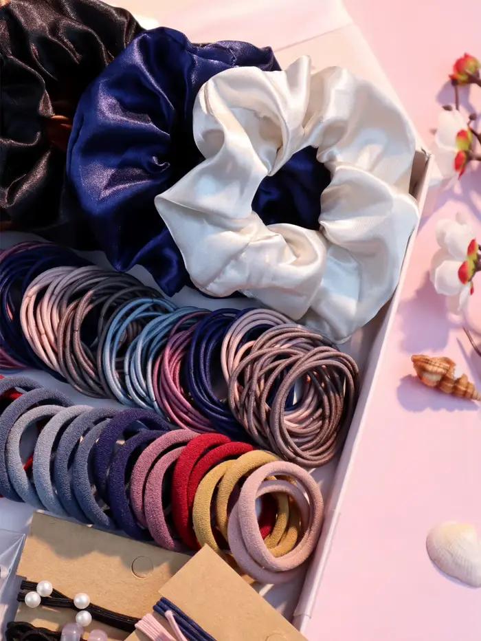 Ensemble d'accessoires pour cheveux foncés pour femmes