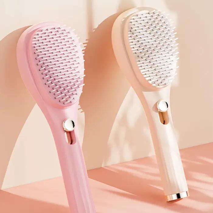 Peigne à cheveux rétractable magique - Brosse antistatique massante et démêlante pour le cuir chevelu