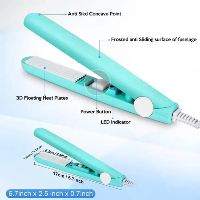 Nouveau mini fer à boucler électrique à plaques ondulées pour ondulations et coiffure artistique