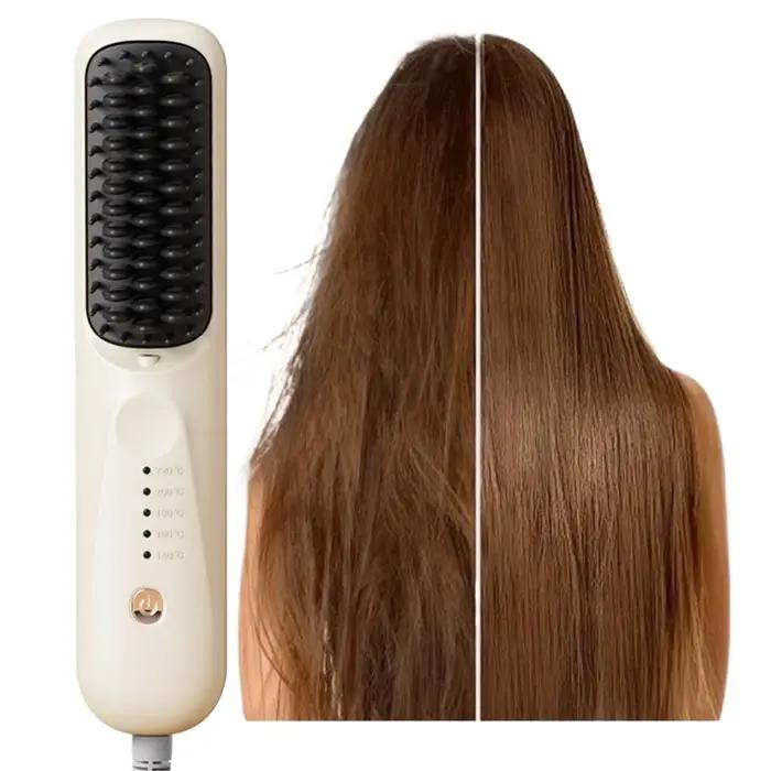 Brosse lissante chauffante 5 modes à ions négatifs