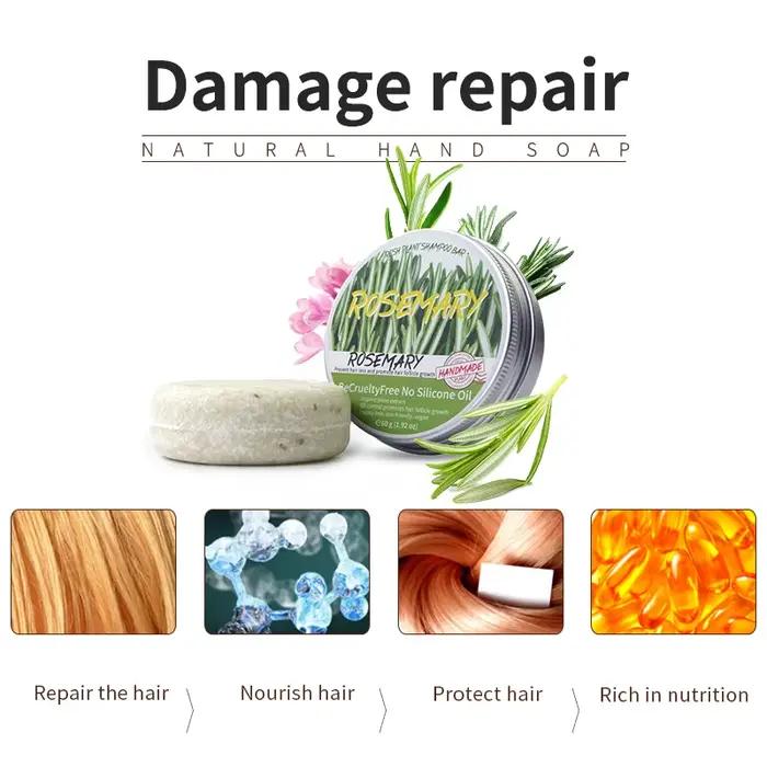 Le savon shampooing au romarin sans huile de silicone