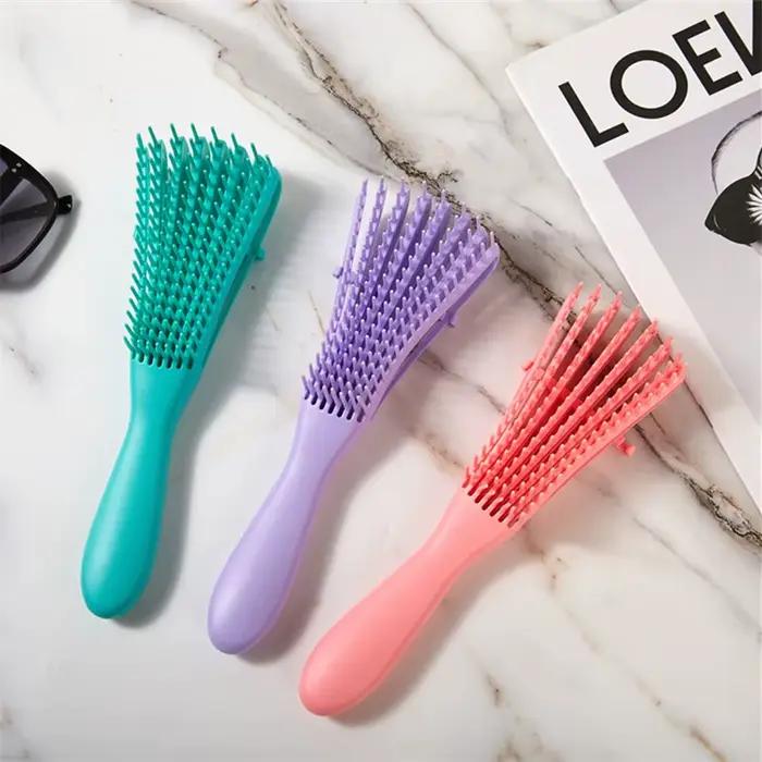 Brosse à cheveux démêlante brosse de Massage du cuir chevelu peigne à cheveux brosse démêlante pour brosse à cheveux démêlante bouclée femmes hommes Salon