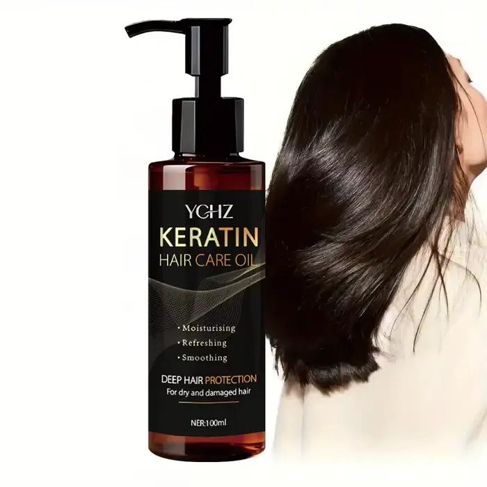 Huile capillaire à la kératine