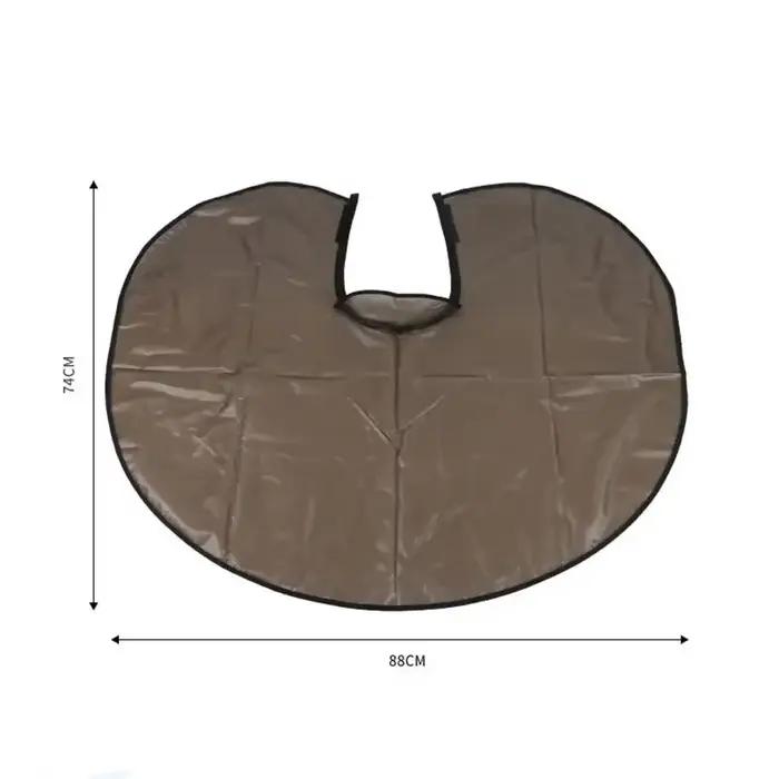 Collier de coupe de cheveux Cape de coloration imperméable tissu de barbier coiffure robe de teinture de cheveux Perm huile de cuisson Cape outil Cape de coupe de cheveux