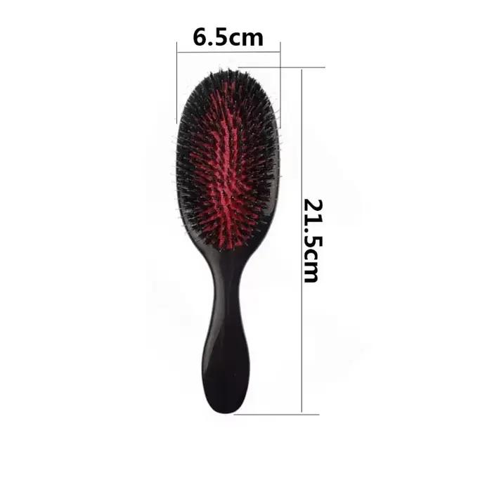 Brosse d'extension de cheveux en poils de sanglier pour Salon de coiffure