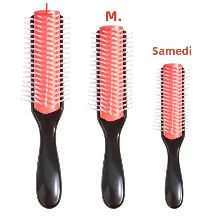 Brosse à cheveux démêlante à 9 rangées