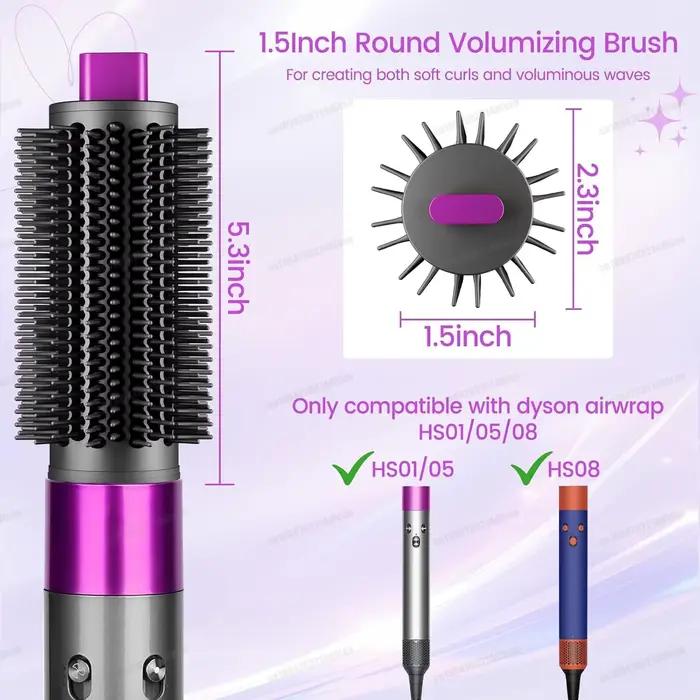 Brosse volumisante ronde améliorée de 38mm pour accessoires Dyson Airwrap HS01/05/08