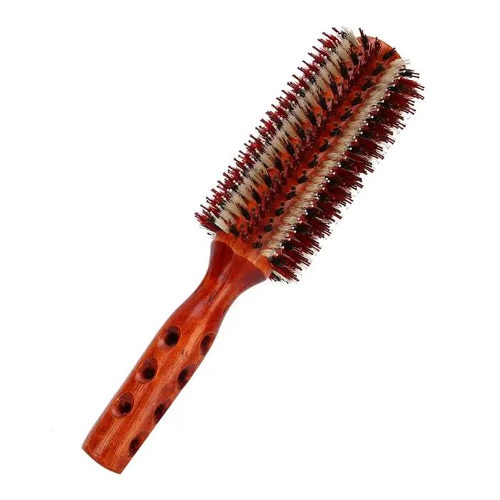 Brosse à cheveux ronde de grande taille pour cheveux bouclés