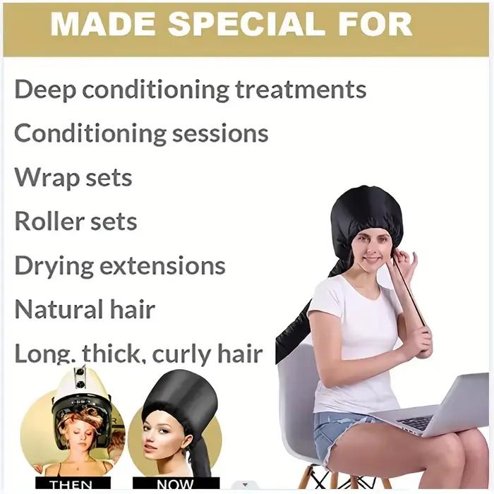 Chapeau-sèche-cheveux portable