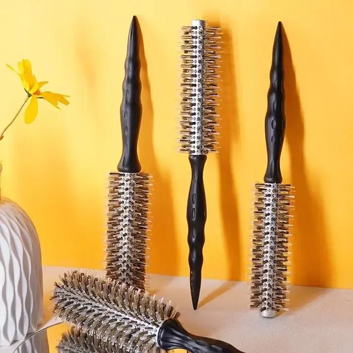 Brosse professionnelle de coiffure à poils de sanglier
