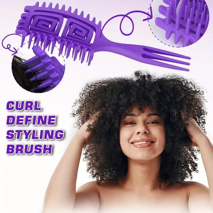 Brosse démêlante pour cheveux bouclés