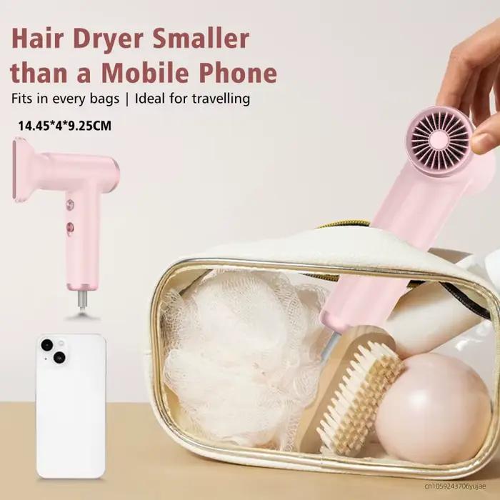 Mini sèche-cheveux populaire Portable voyage température constante soins capillaires Ion négatif équipement d'air froid et chaud ventilateur à grande vitesse 2025