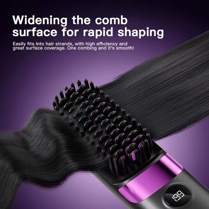 Brosse lissante portable avec écran LCD