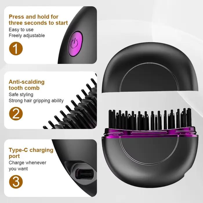 Brosse lissante pour cheveux