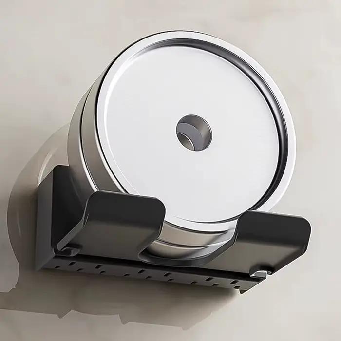 Support pour sèche-cheveux avec fonction murale ; Disponible en noir