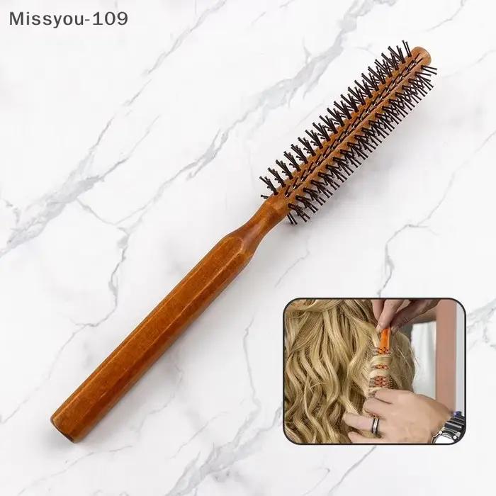 Peigne à cheveux bouclés en bois