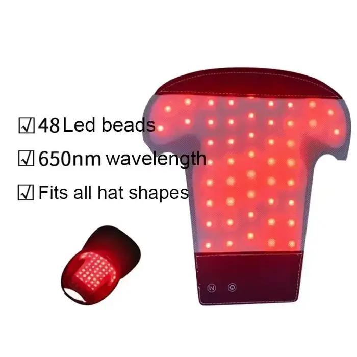 Bonnet de thérapie à la lumière rouge LED