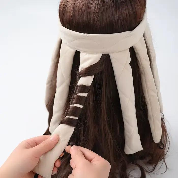 Fer à boucler éponge, fer à boucler pieuvre, bandeau de nuit, idéal pour le coiffage DIY, outil pour grandes boucles, sans permanente