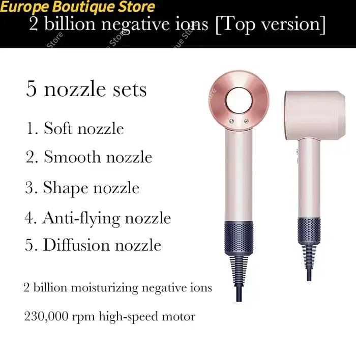 Nouveau Sèche-cheveux Super Puissant 220V Sans Pales