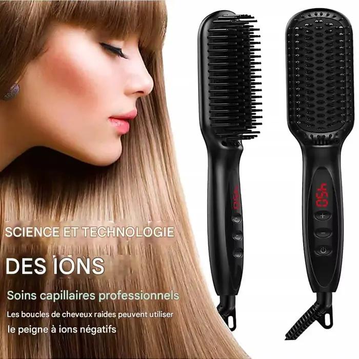 Brosse lissante chauffante pour femmes