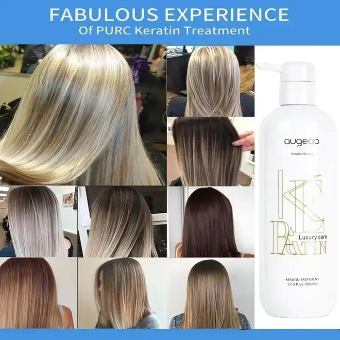 Traitement lissant à la kératine pour cheveux bouclés et crépus