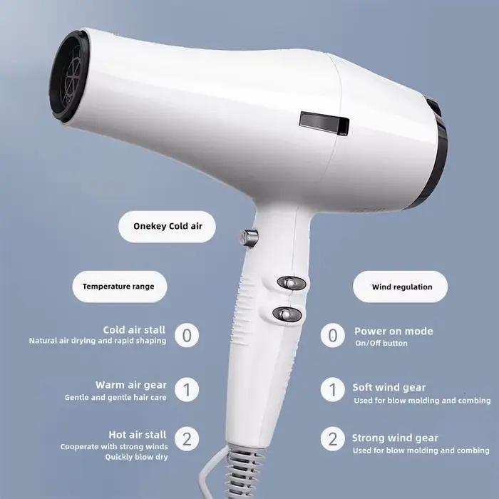 2025 Amazon's même sèche-cheveux à grande vitesse 2400W haute puissance séchage rapide Salon de coiffure dédié