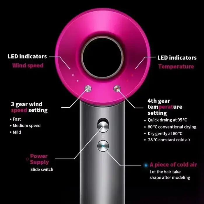 Sèche-cheveux professionnel 5 en 1