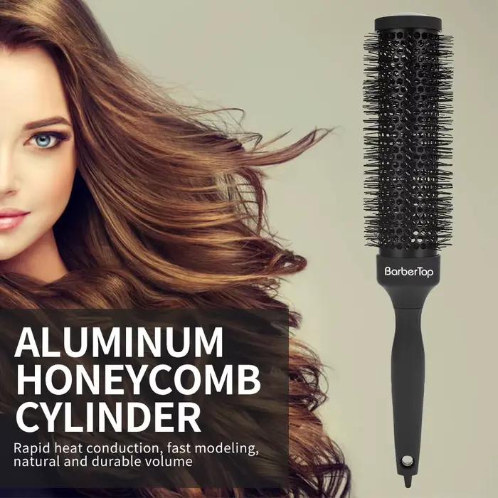 Brosse à cheveux ronde pour le séchage au sèche-cheveux