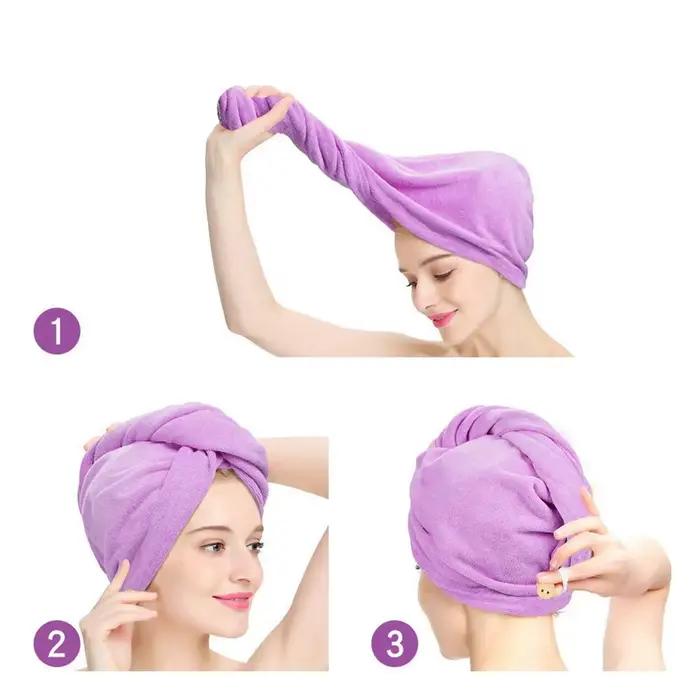 Serviette de séchage de cheveux