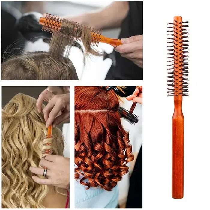 Peigne à cheveux bouclés en bois
