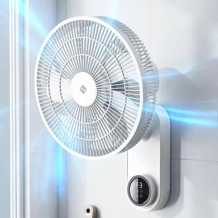 JIPIN 220V 50W contrôle tactile Intelligent grand Volume d'air Double ventilateur mural 15 ou 7 palettes rotatives 3