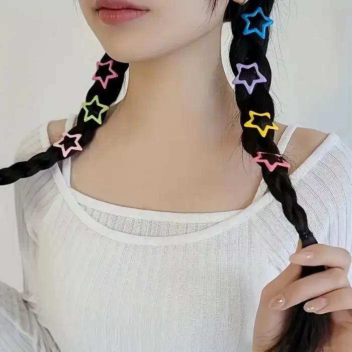 Pinces à cheveux en alliage en forme d'étoile